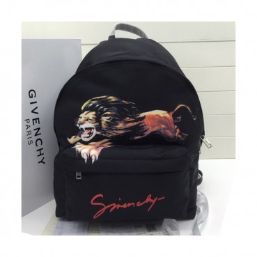 Givenchy 2019 Canvas & Leather Back Pack,45cm - 지방시 2019 캔버스 & 레더 남여공용 백팩 GVB0244,45cm,블랙