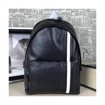 Bally 2019 Leather Back Pack,42cm  - 발리 2019 레더 남성용 백팩 BALB0090,42cm,블랙