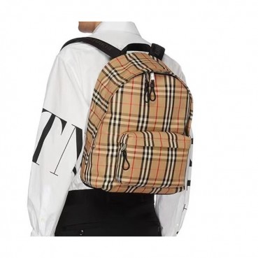 [빈티지]Burberry 2019 Nylon Back Pack , 42.5cm - 버버리 2019 나일론 남여공용 백팩 ,BURB0357,42.5cm,베이지