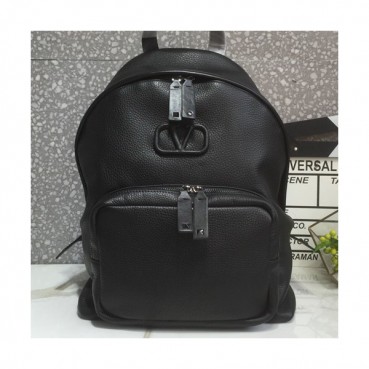 Valentino 2019 Leather Back Pack ,35CM - 발렌티노 2019 레더 남여공용 백팩,VTB0738,35CM,블랙