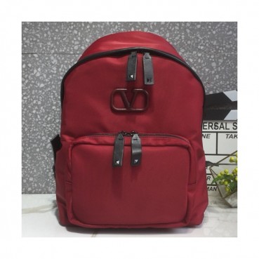 Valentino 2019 Canvas Back Pack ,35CM - 발렌티노 2019 캔버스 남여공용 백팩,VTB0737,35CM,레드