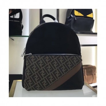 Fendi 2019 Leather Back Pack ,34CM - 펜디 2019 레더 남여공용 백팩 FENB0436,34CM,블랙