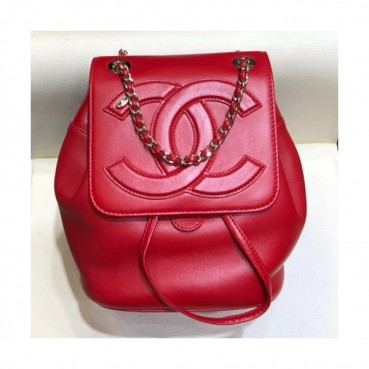 Chanel 2019 Leather Back Pack,20CM - 샤넬 2019 레더 백팩, CHAB1005,20CM,레드