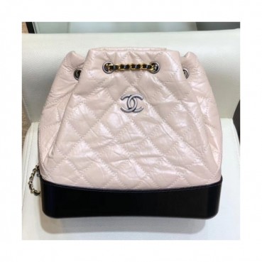 Chanel 2019 Gabrielle Back Pack ,23CM - 샤넬 2019 가브리엘 백팩,CHAB0960,23CM,핑크+블랙