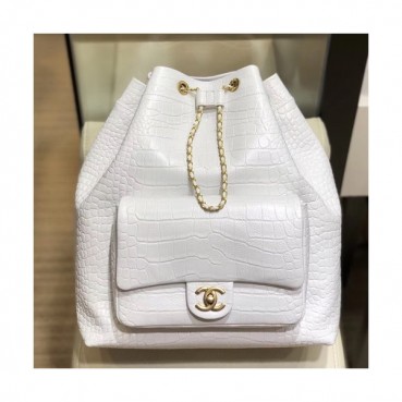 Chanel 2019 Leather Women Back Pack ,33CM - 샤넬 2019 레더 여성용 백팩,CHAB0933,33CM,화이트