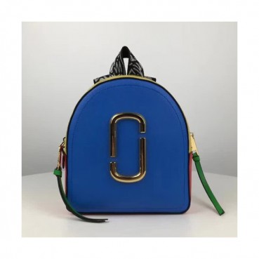 Mark Jacobs 2019 Leather Women Back Pack,23cm - 마크제이콥스 2019 레더 여성용 백팩,MJB0076 ,23cm,블루