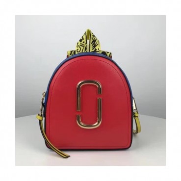 Mark Jacobs 2019 Leather Women Back Pack,23cm - 마크제이콥스 2019 레더 여성용 백팩,MJB0075 ,23cm,레드