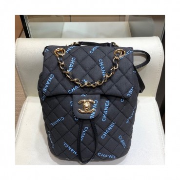 Chanel 2019 Canvas Women Back Pack ,22CM - 샤넬 2019 캔버스 여성용 백팩,CHAB0898,22CM,블랙