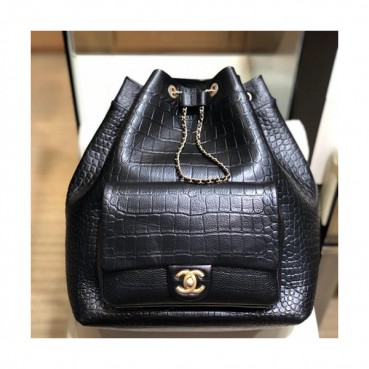 Chanel 2019 Leather Women Back Pack ,33CM - 샤넬 2019 레더 여성용 백팩,CHAB0843,33CM,블랙