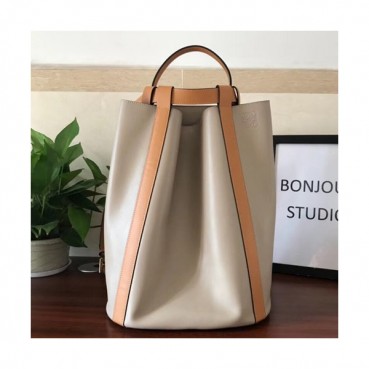 Loewe 2019 Midnight Bucket Back Pack, 40CM - 로에베 2019 남여공용 미드나이트 버킷 백팩,LOEB0211, 40CM,베이지