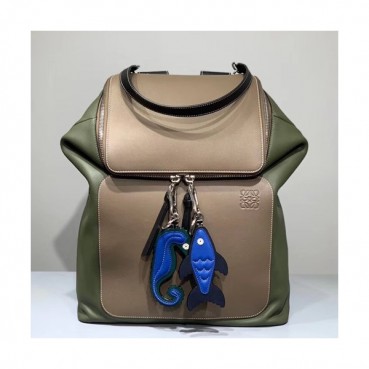 Loewe 2019 Goya Back Pack, 34CM - 로에베 2019 고야 남여공용 백팩 ,LOEB0083, 34CM, 카키