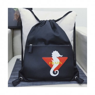 Prada 2019 Nylon&Leather Back Pack ,43CM - 프라다 2019 나일론&레더 남여공용 백팩 PRAB0046,43CM,블랙