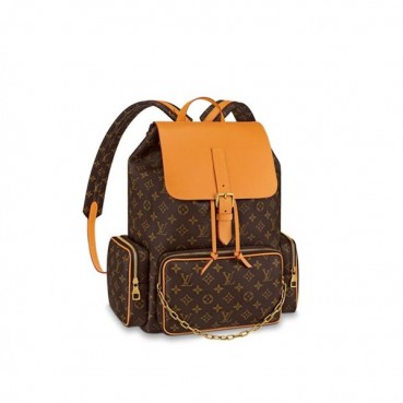 Louis Vuitton 2019 Monogram PVC Back Pack,42cm - 루이비통 2019 남성용 모노그램 PVC 백팩,M44658,LOUB1457 ,42cm,브라운