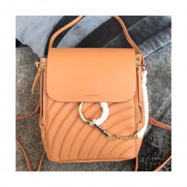 Chole 2019 Faye Leather Tote Shoulder Bag / Back Pack, 25.5cm -  끌로에 2019 페이 레더 토트 숄더백/백팩,CLB0114,25.5cm,코랄