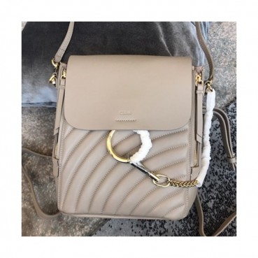 Chole 2019 Faye Leather Tote Shoulder Bag / Back Pack, 25.5cm -  끌로에 2019 페이 레더 토트 숄더백/백팩,CLB0113,25.5cm,그레이