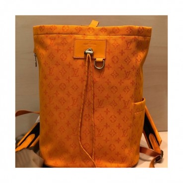 Louis Viutton 2019 Denim Chalk Back Pack ,42cm - 루이비통 2019 데님 남성용 초크 백팩 M44616,LOUB1417,42cm,옐로우오렌지