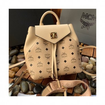 MCM 2019 Essential Visetos Back Pack,24cm - 엠씨엠 2019 에센셜 비세토스 백팩 MCMB0291, 24cm,베이지