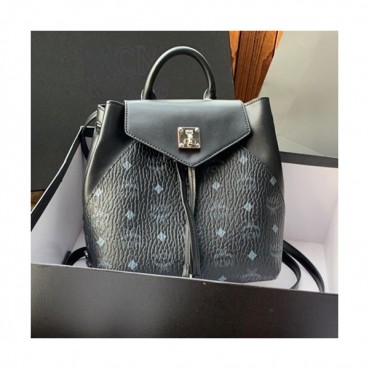 MCM 2019 Essential Visetos Back Pack,24cm - 엠씨엠 2019 에센셜 비세토스 백팩 MCMB0289, 24cm,블랙