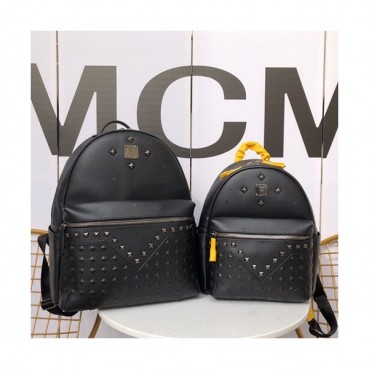 MCM 2019 Leather Back Pack,26/34cm - 엠씨엠 2019 레더 남여공용 백팩 MCMB0206, 26/34cm,블랙