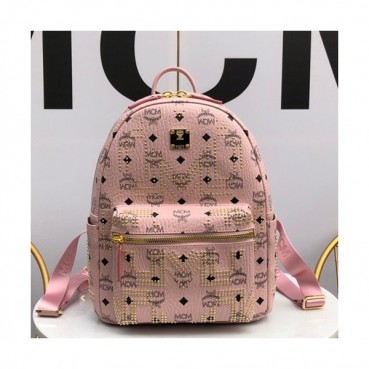 MCM 2019 Visetos Back Pack,26cm - 엠씨엠 2019 비세토스 남여공용 백팩 MCMB0202, 26cm,핑크
