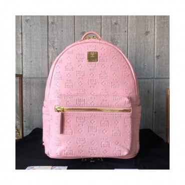 MCM 2019 Leather Back Pack,26cm - 엠씨엠 2019 레더 남여공용 백팩 MCMB0199, 26cm,핑크
