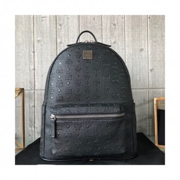 MCM 2019 Leather Back Pack,26cm - 엠씨엠 2019 레더 남여공용 백팩 MCMB0196, 26cm,블랙