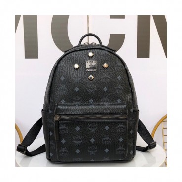 MCM 2019 Visetos Back Pack,26cm - 엠씨엠 2019 비세토스 남여공용 백팩 MCMB0195, 26cm,블랙