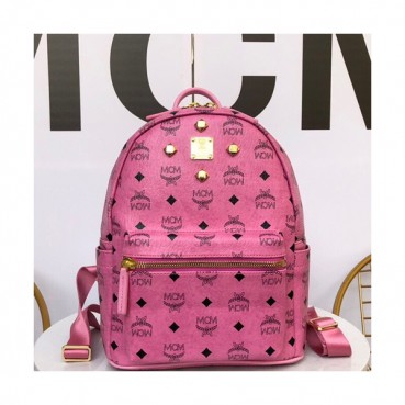 MCM 2019 Visetos Back Pack,26cm - 엠씨엠 2019 비세토스 남여공용 백팩 MCMB0191, 26cm,핑크