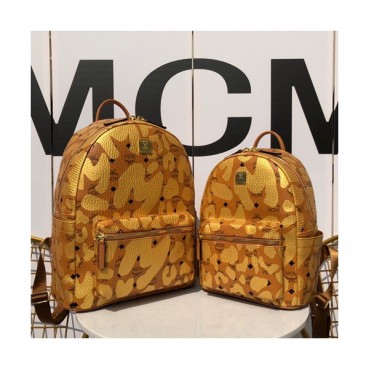 MCM 2019 Stark Visetos Back Pack,26/34cm - 엠씨엠 2019 스타크 비세토스 남여공용 백팩 MCMB0187, 26/34cm,옐로우골드