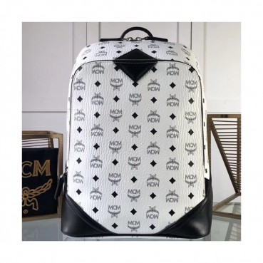 MCM 2019 Duke Nappa Back Pack,42cm - 엠씨엠 2019 듀크 나파 남성용 백팩 MCMB0162, 42cm,화이트