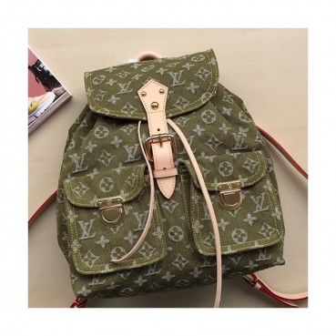 Louis Vuitton Supreme  Monogram Denim Back Pack,30cm - 루이비통 수프림 모노그램 여성용 데님 백팩 M44460,LOUB1319 ,30cm,그린