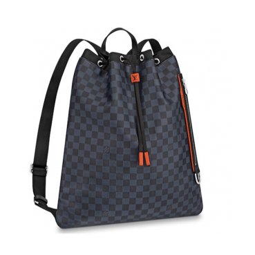 Louis Viutton 2019 Damier Cobalt Race Backpack ,49.5cm - 루이비통 2019  다미에 코발트 레이스 드로스트링 남성용 백팩 M40170,LOUB1270 ,49.5cm,블랙
