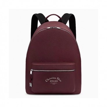 Dior Homme 2019 Leather Back Pack ,42CM - 디올 옴므 2019 레더 남여공용 백팩,DIOB0127,42CM,와인