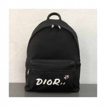 Dior x Kaws 2019 Canvas Back Pack ,42CM - 디올x카우스 2019 캔버스 남여공용 백팩,DIOB0115,42CM,블랙