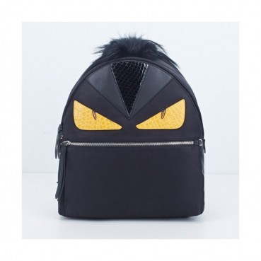 Fendi 2019 Nylon Bag Bugs Back Pack ,29/39CM - 펜디 2019 나일론 남여공용 백버그 백팩  FENB0301,29/39CM,블랙