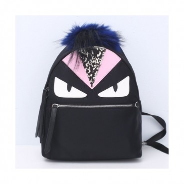 Fendi 2019 Nylon Bag Bugs Back Pack ,29/39CM - 펜디 2019 나일론 남여공용 백버그 백팩  FENB0300,29/39CM,블랙