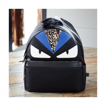 [파격특가]Fendi 2019 Nylon Bag Bugs Back Pack ,39CM - 펜디 2019 나일론 남여공용 백버그 백팩  FENB0299,39CM,블랙
