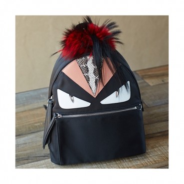 Fendi 2019 Nylon Bag Bugs Back Pack ,29CM - 펜디 2019 나일론 남여공용 백버그 백팩  FENB0298,29CM,블랙