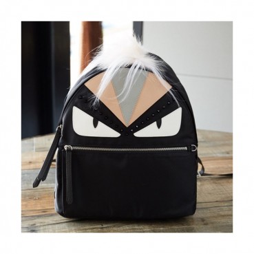 Fendi 2019 Nylon Bag Bugs Back Pack ,24.5/29/38CM - 펜디 2019 나일론 남여공용 백버그 백팩  FENB0295,24.5/29/38CM,블랙