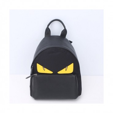 Fendi 2019 Nylon&Leather Bag Bugs Back Pack ,30/38CM - 펜디 2019 나일론&레더 남여공용 백버그 백팩  FENB0284,30/38CM,블랙