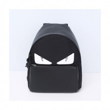 Fendi 2019 Nylon&Leather Bag Bugs Back Pack ,30/38CM - 펜디 2019 나일론&레더 남여공용 백버그 백팩  FENB0283,30/38CM,블랙