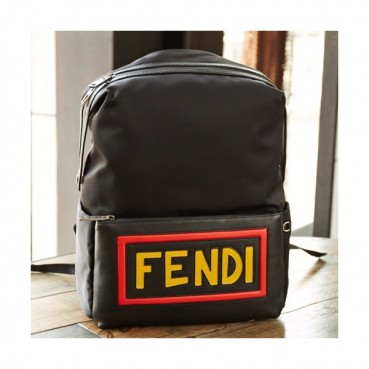Fendi 2019 Nylon Back Pack ,41CM - 펜디 2019 나일론 남성용 백팩  FENB0212,41CM,블랙