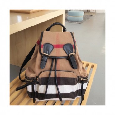 Burberry Canvas Back Pack , 33cm - 버버리 캔버스 남여공용 백팩 ,BURB0154,33cm,브라운