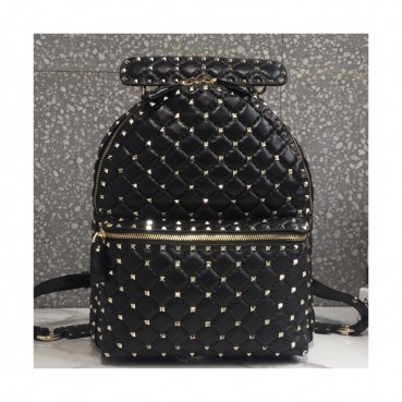 Valentino 2019 Leather Ruckstud Large Back Pack ,33CM - 발렌티노 2019 레더 락스터드 남여공용 라지 백팩,VTB0217,33CM,블랙
