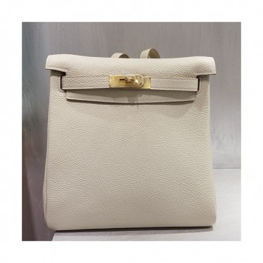Hermes Kelly Ado Back Pack ,22cm - 에르메스 켈리 아도 여성용 백팩 HERB0673,22cm,아이보리