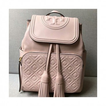 Tory Burch Leather Pink Fleming Tassel Back Pack,29cm - 토리버치 레더 핑크 플레밍 태슬 백팩 TBB0199,29cm