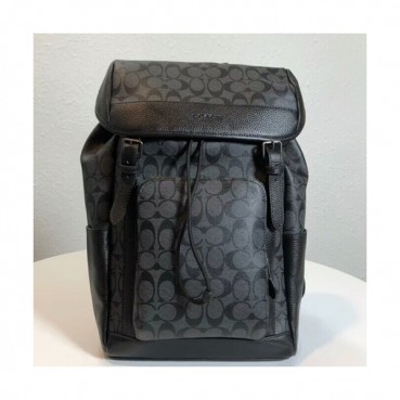 Coach PVC & Leather  Back Pack,40cm - 코치 PVC&레더 남여공용 백팩, F55391,COAB0211,40cm,블랙