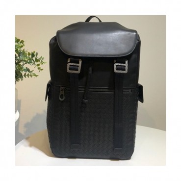 Bottega Veneta Leather Black Back Pack,46cm - 보테가 베네타 레더 블랙 남성용 백팩,BVB0145,46cm