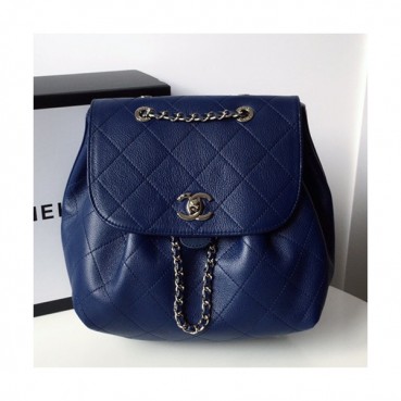 Chanel Leather Women Back Pack ,24CM - 샤넬 레더 여성용 백팩,CHAB0598,24CM,블루