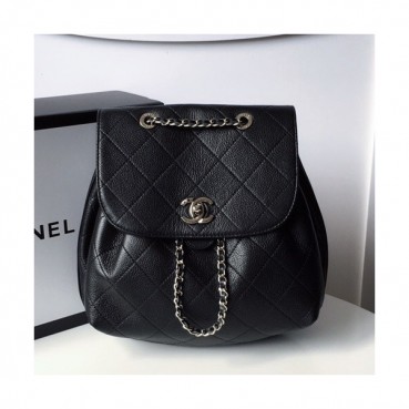 Chanel Leather Women Back Pack ,24CM - 샤넬 레더 여성용 백팩,CHAB0597,24CM,블랙